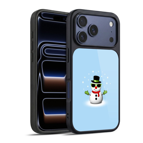 PLdesign Christmas Cool Snowman With Shades Gel Armour Case For Apple iPhone 17 Pro