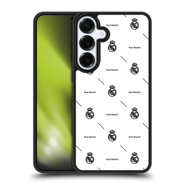 Real Madrid CF Legend Black Logo Pattern Gel Armour Case For Samsung Galaxy S25+