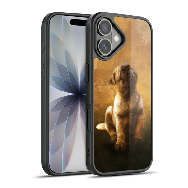 Simone Gatterwe Animals Pug Puppy Gel Armour Case For Apple iPhone 17