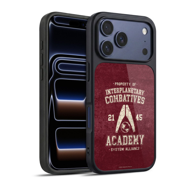 EA Bioware Mass Effect 3 Badges And Logos Interplanetary Combatives Gel Armour Case For Apple iPhone 17 Pro