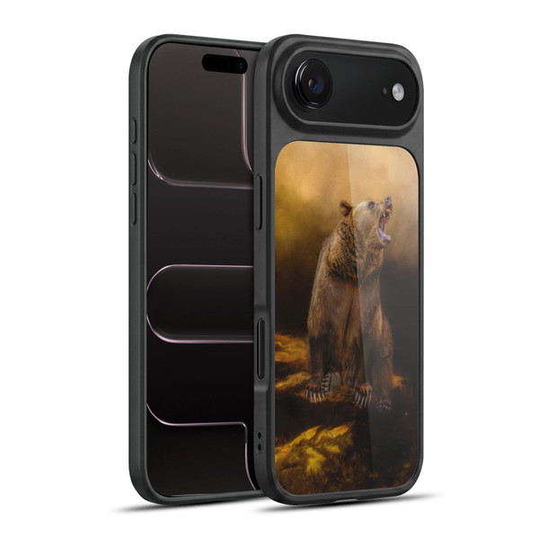 Simone Gatterwe Animals Roaring Grizzly Bear Gel Armour Case For Apple iPhone 17 Air