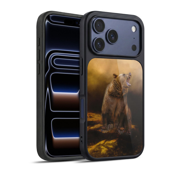Simone Gatterwe Animals Roaring Grizzly Bear Gel Armour Case For Apple iPhone 17 Pro