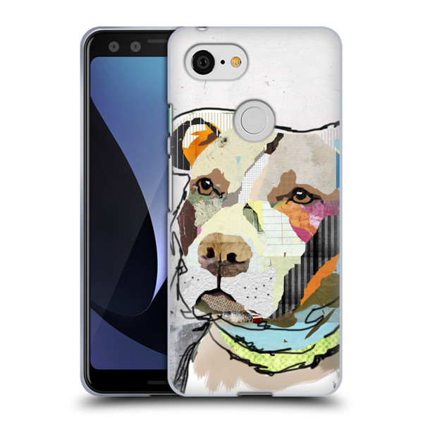 Michel Keck Dogs 3 Pit Bull Soft Gel Case for Google Pixel 3
