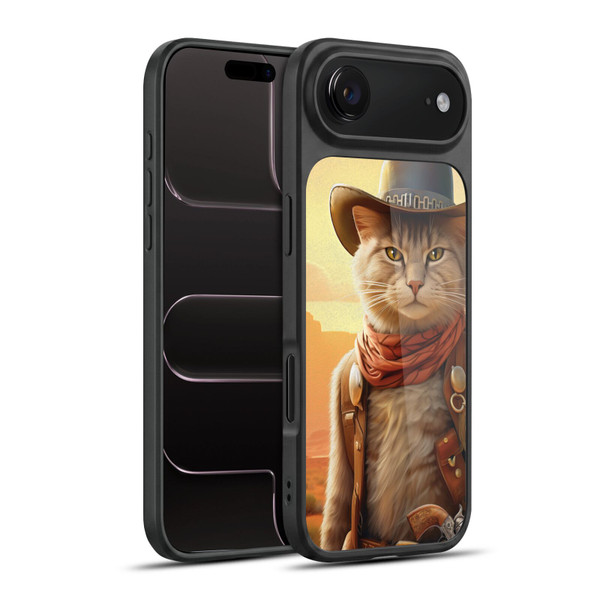 Michael David Ward Animals Kitty Cowboy Gel Armour Case For Apple iPhone 17 Air