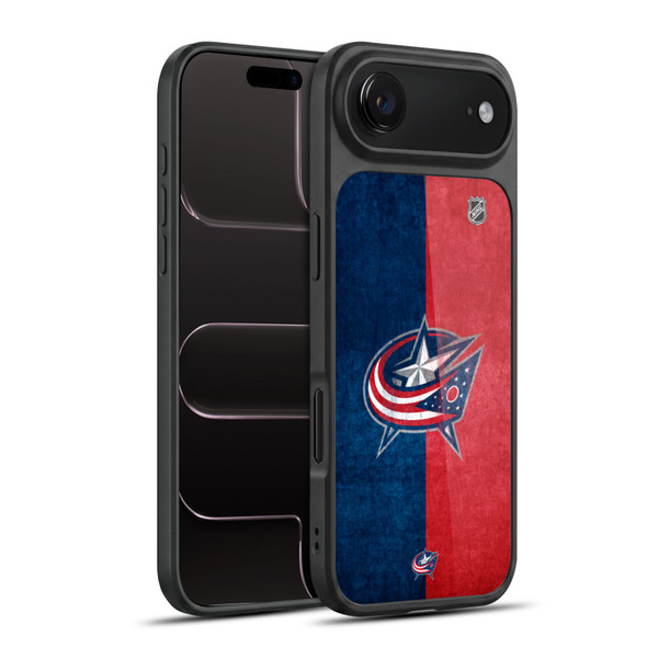 NHL Columbus Blue Jackets Half Distressed Gel Armour Case For Apple iPhone 17 Air