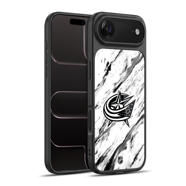 NHL Columbus Blue Jackets Marble Gel Armour Case For Apple iPhone 17 Air