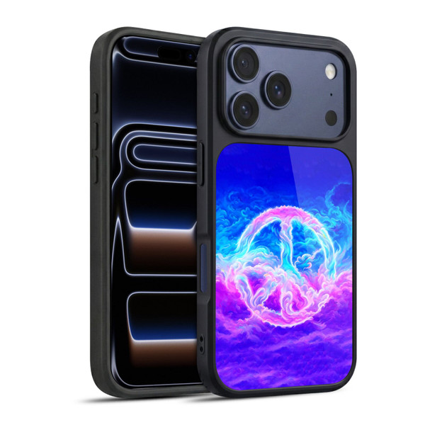 Wumples Cosmic Arts Clouded Peace Symbol Gel Armour Case For Apple iPhone 17 Pro