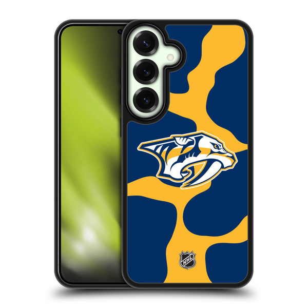 NHL Nashville Predators Cow Pattern Gel Armour Case For Samsung Galaxy S25