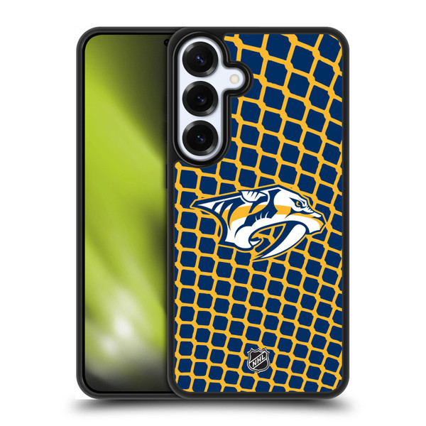 NHL Nashville Predators Net Pattern Gel Armour Case For Samsung Galaxy S25+