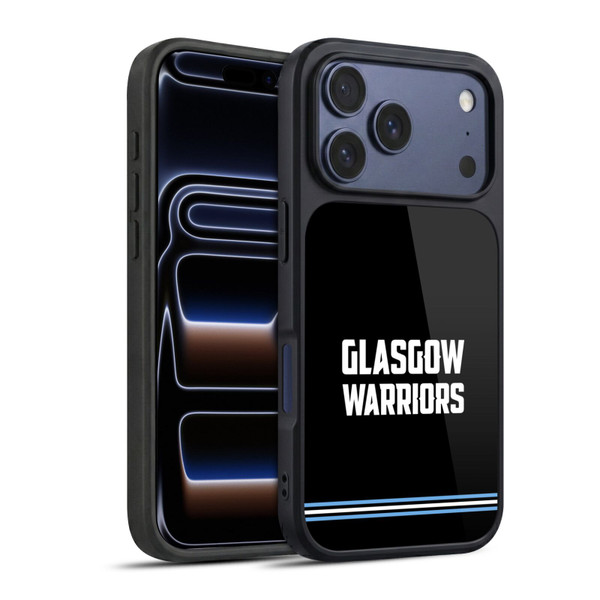 Glasgow Warriors Logo Text Type Black Gel Armour Case For Apple iPhone 17 Pro