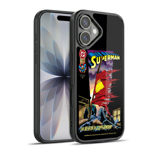 Superman DC Comics Famous Comic Book Covers Death Gel Armour Case For Apple iPhone 17