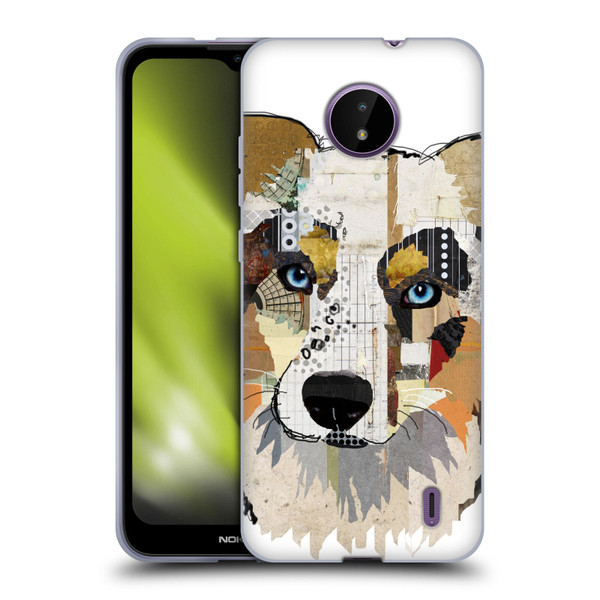 Michel Keck Dogs 3 Australian Shepherd Soft Gel Case for Nokia C10 / C20