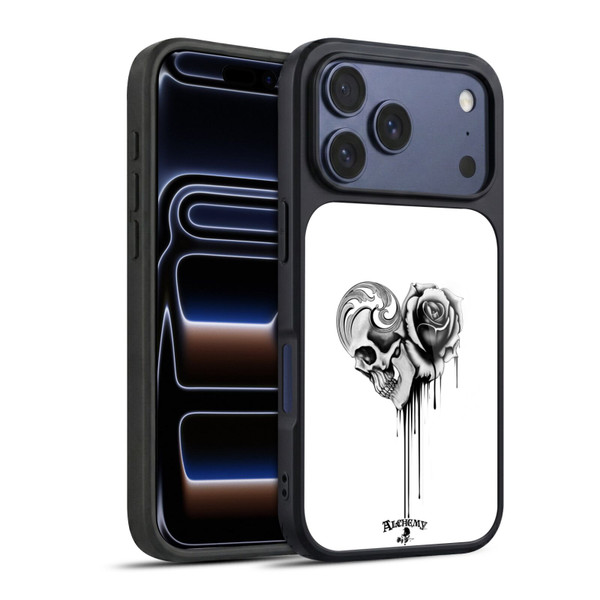 Alchemy Gothic Graphic Art Black Love Gel Armour Case For Apple iPhone 17 Pro