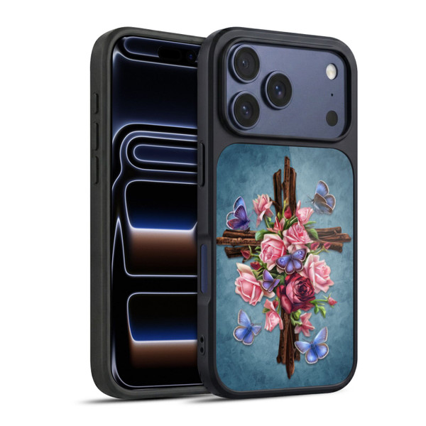 Brigid Ashwood Crosses Flower Gel Armour Case For Apple iPhone 17 Pro