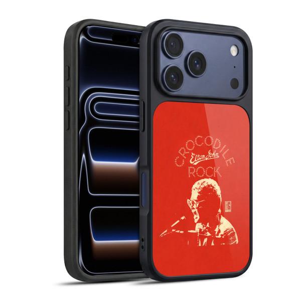 Elton John Artwork Crocodile Rock Single Gel Armour Case For Apple iPhone 17 Pro