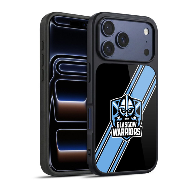 Glasgow Warriors Logo 2 Diagonal Stripes Gel Armour Case For Apple iPhone 17 Pro