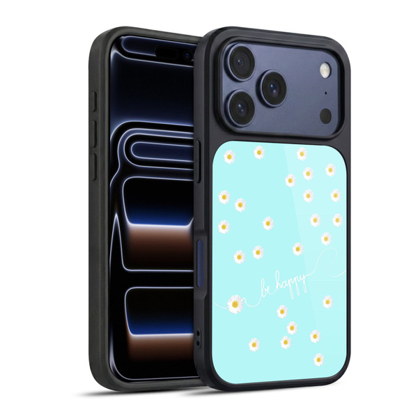 Monika Strigel Happy Daisy Aqua Gel Armour Case For Apple iPhone 17 Pro