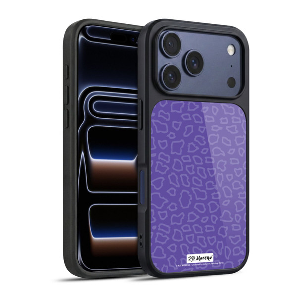 P.D. Moreno Patterns Purple Leopard Gel Armour Case For Apple iPhone 17 Pro