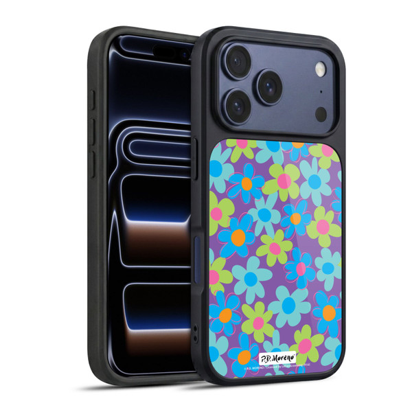 P.D. Moreno Patterns Purple Gel Armour Case For Apple iPhone 17 Pro