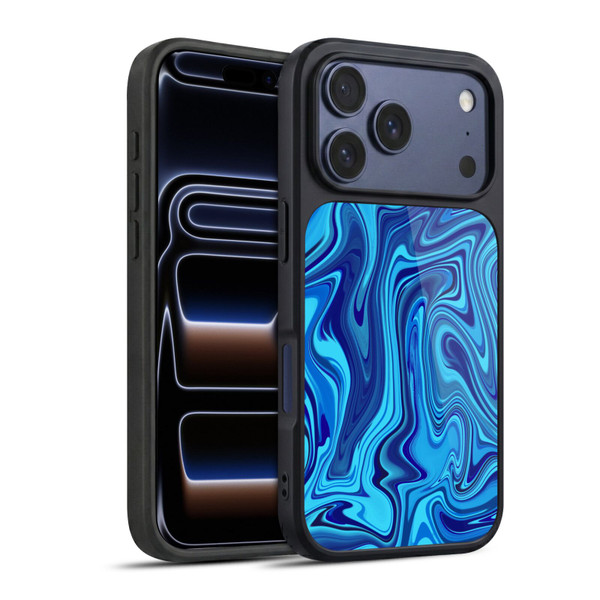 Suzan Lind Marble Blue Gel Armour Case For Apple iPhone 17 Pro