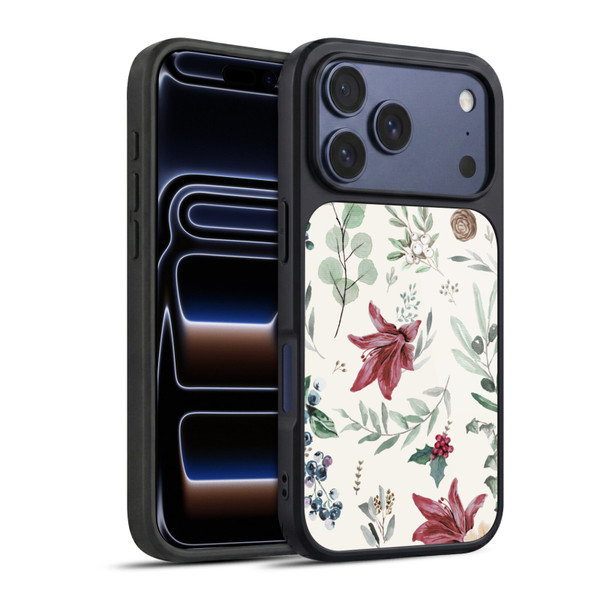 Anis Illustration Floral Pattern Christmas Eucalyptus Gel Armour Case For Apple iPhone 17 Pro
