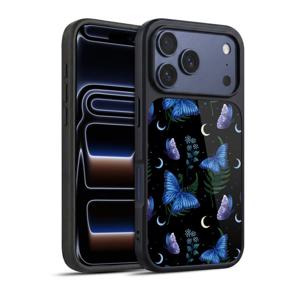 Episodic Drawing Pattern Blue Morpho Butterfly Gel Armour Case For Apple iPhone 17 Pro