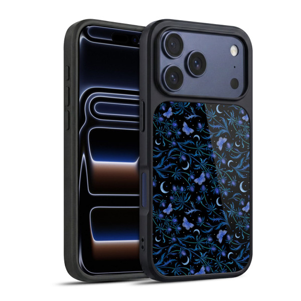 Episodic Drawing Pattern Blue Thistle Gel Armour Case For Apple iPhone 17 Pro