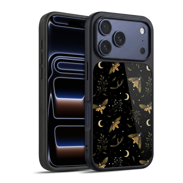 Episodic Drawing Pattern Death Head Moth Gel Armour Case For Apple iPhone 17 Pro