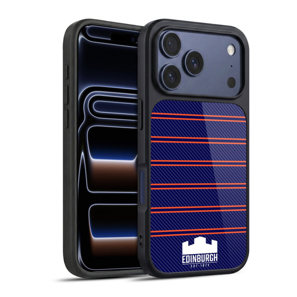 Edinburgh Rugby Logo 2 Stripes Gel Armour Case For Apple iPhone 17 Pro