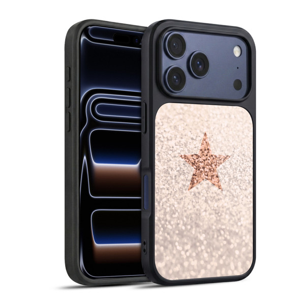 Monika Strigel Glitter Star Pastel Champagne Gel Armour Case For Apple iPhone 17 Pro