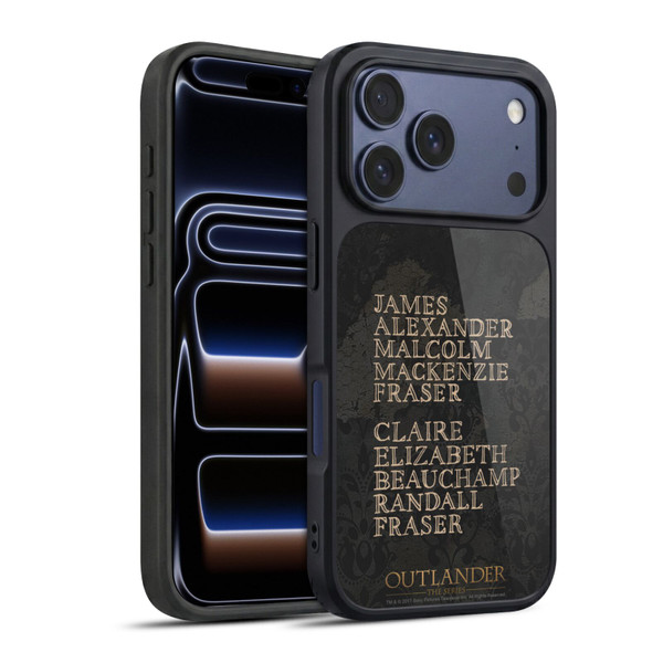 Outlander Graphics Names Gel Armour Case For Apple iPhone 17 Pro