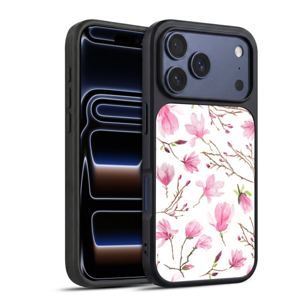 Anis Illustration Flower Pattern 2 Magnolia Gel Armour Case For Apple iPhone 17 Pro
