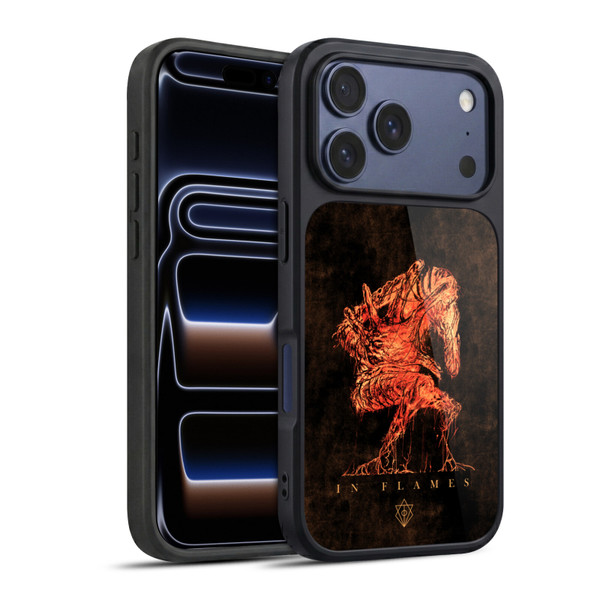 In Flames Metal Grunge Creature Gel Armour Case For Apple iPhone 17 Pro