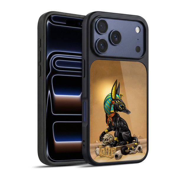 Stanley Morrison Art Egyptian Black Jackal Anubis Gel Armour Case For Apple iPhone 17 Pro
