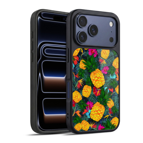 Suzan Lind Colours & Patterns Tropical Pineapple Gel Armour Case For Apple iPhone 17 Pro