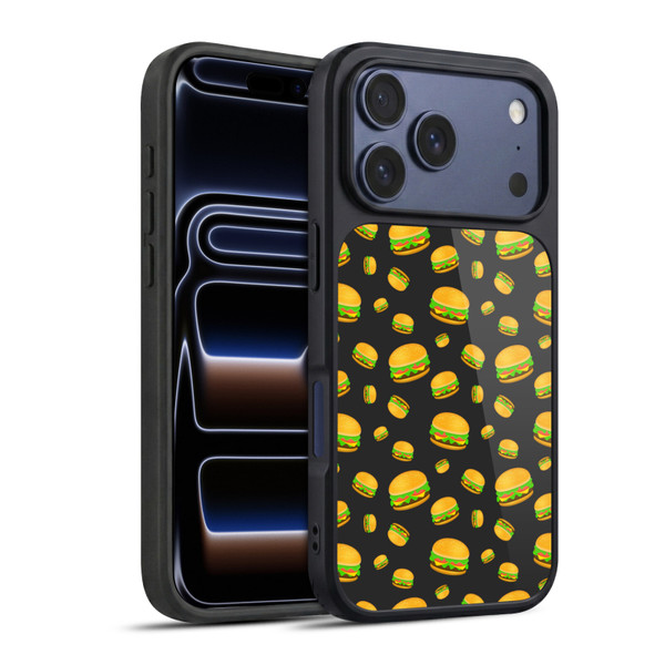 PLdesign Food Patterns Cool Fun Burger Gel Armour Case For Apple iPhone 17 Pro