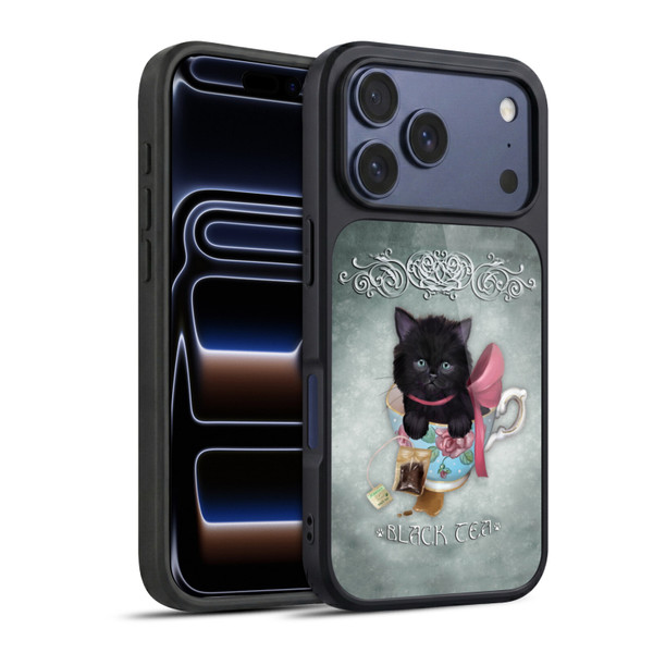 Ash Evans Black Cats Tea Gel Armour Case For Apple iPhone 17 Pro