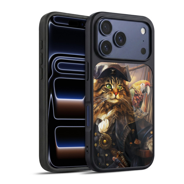 Michael David Ward Humor & Botanicals Captain Cat Gel Armour Case For Apple iPhone 17 Pro