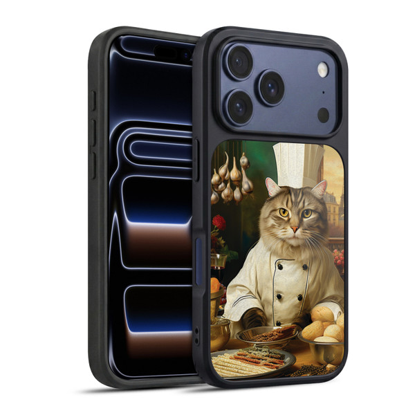Michael David Ward Humor & Botanicals Cat Chef Gel Armour Case For Apple iPhone 17 Pro