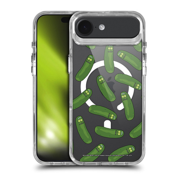 Rick And Morty Character Art Pickle Pattern SHOCKPROOF BUMPER CASE COMPATIBLE WITH Apple iPhone 17 Air & MAGSAFE