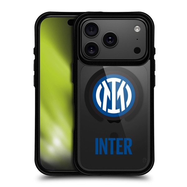 Fc Internazionale Milano Logo Icon Crest Inter BLACK SHOCKPROOF BUMPER CASE COMPATIBLE WITH Apple iPhone 17 Pro & MAGSAFE