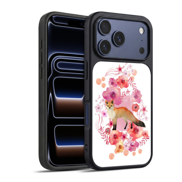 Monika Strigel Animals And Flowers Fox Gel Armour Case For Apple iPhone 17 Pro