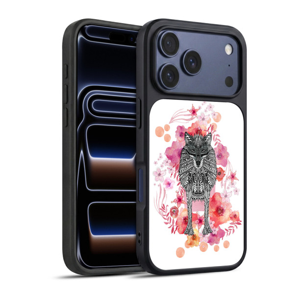 Monika Strigel Animals And Flowers Wolf Gel Armour Case For Apple iPhone 17 Pro
