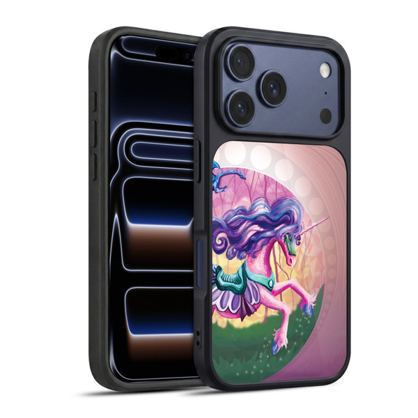 Rose Khan Unicorns Pink Spring Gel Armour Case For Apple iPhone 17 Pro