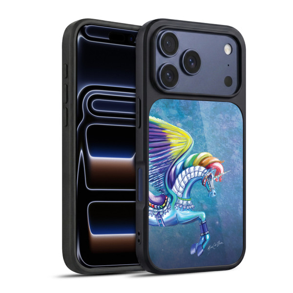 Rose Khan Unicorns Rainbow Carousel Horse Gel Armour Case For Apple iPhone 17 Pro