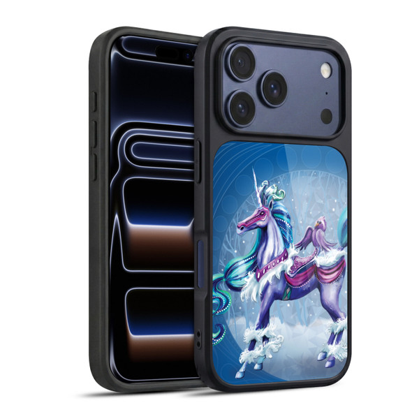 Rose Khan Unicorns Winter Blue Gel Armour Case For Apple iPhone 17 Pro