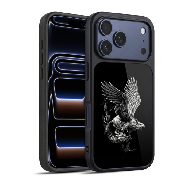 Stanley Morrison Black And White Griffon Gel Armour Case For Apple iPhone 17 Pro