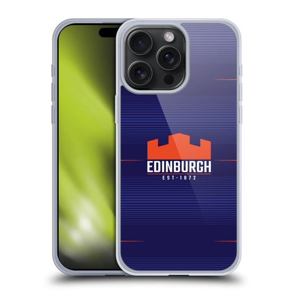 Edinburgh Rugby 2023/24 Crest Kit Home Soft Gel Case for Apple iPhone 15 Pro Max & MagSafe