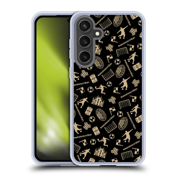 AC Milan Children Pattern Soft Gel Case for Samsung Galaxy S24 FE & MagSafe