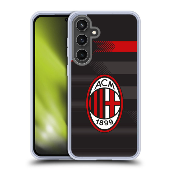 AC Milan 2017/18 Crest Kit Third Soft Gel Case for Samsung Galaxy S24 FE & MagSafe